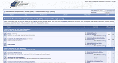 Desktop Screenshot of forums.graphonomics.org