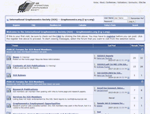 Tablet Screenshot of forums.graphonomics.org